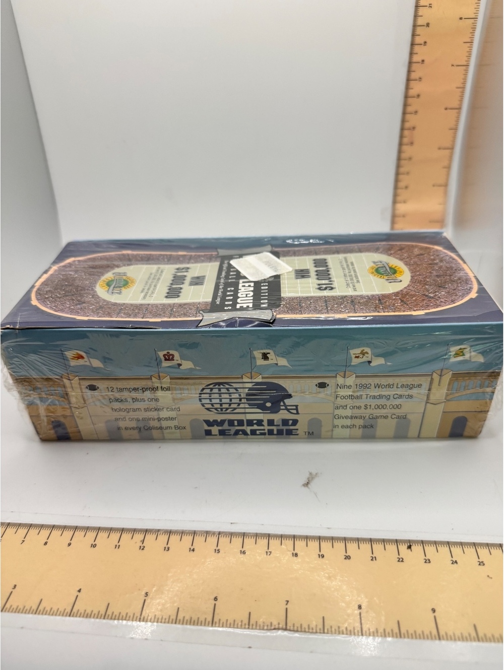 1992 Ultimate World League Football Cards Factory Sealed Box with $1,000,000 Win - Picture 2 of 6